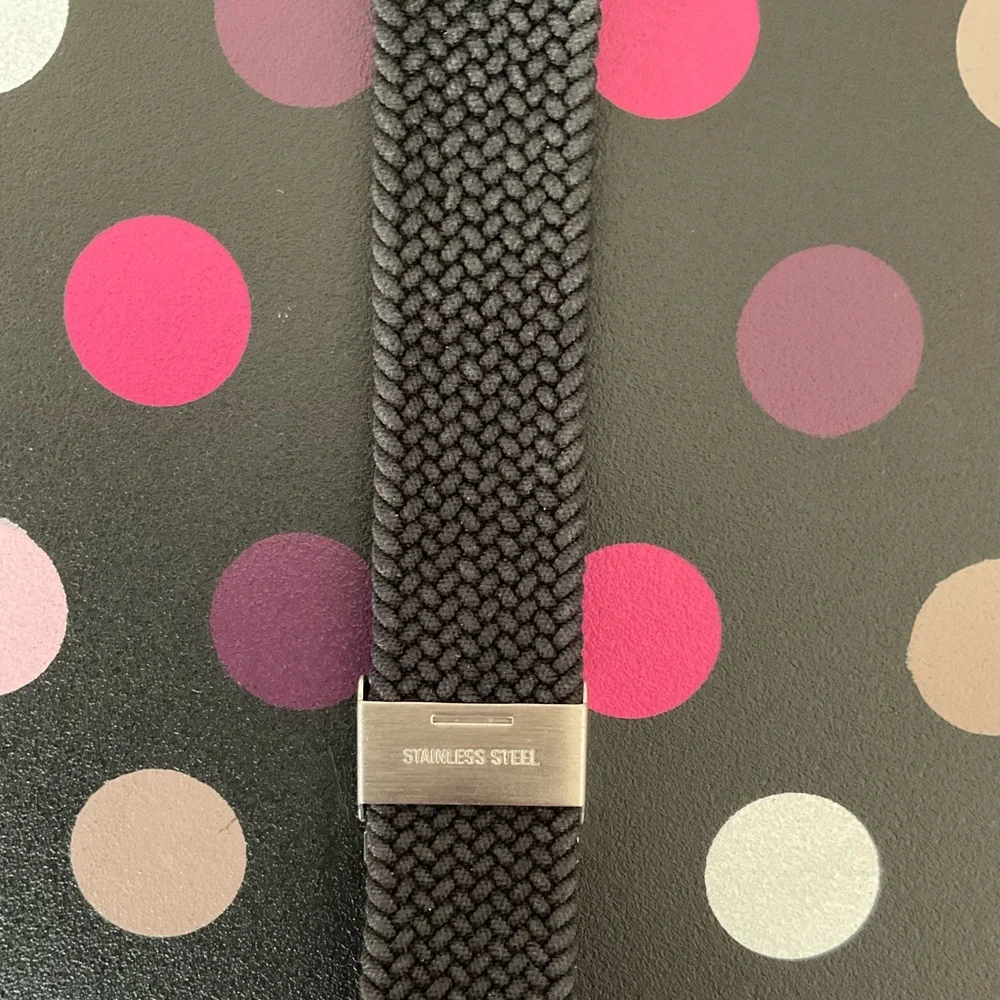 Apple Watch Black Braided Nylon Band